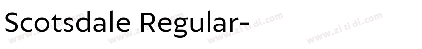 Scotsdale Regular字体转换 Scotsdale Regular字体转换